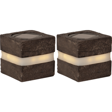 Stonecube solcell 2pack