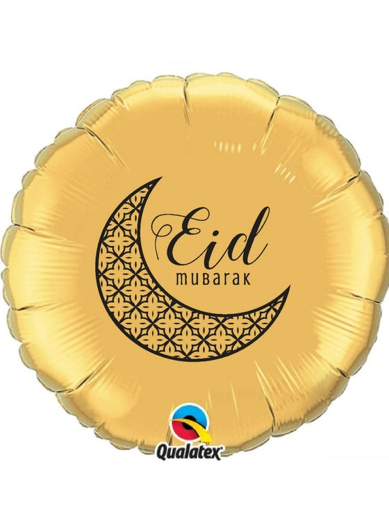 Eid Mubarak Folieballong Guld - TAHARA