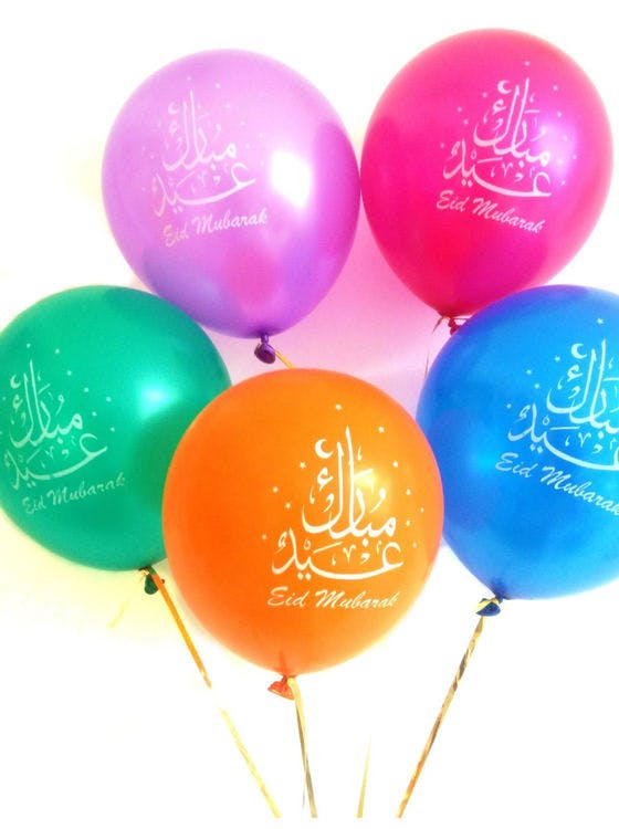 Eid Mubarak Ballonger multi-färger