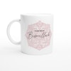 Bismillah mug white/pink english