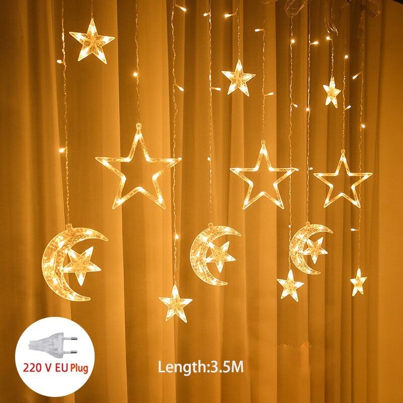 Moon and Star Hanging Lights - Stor