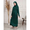 Nour abaya med hijab | Grön