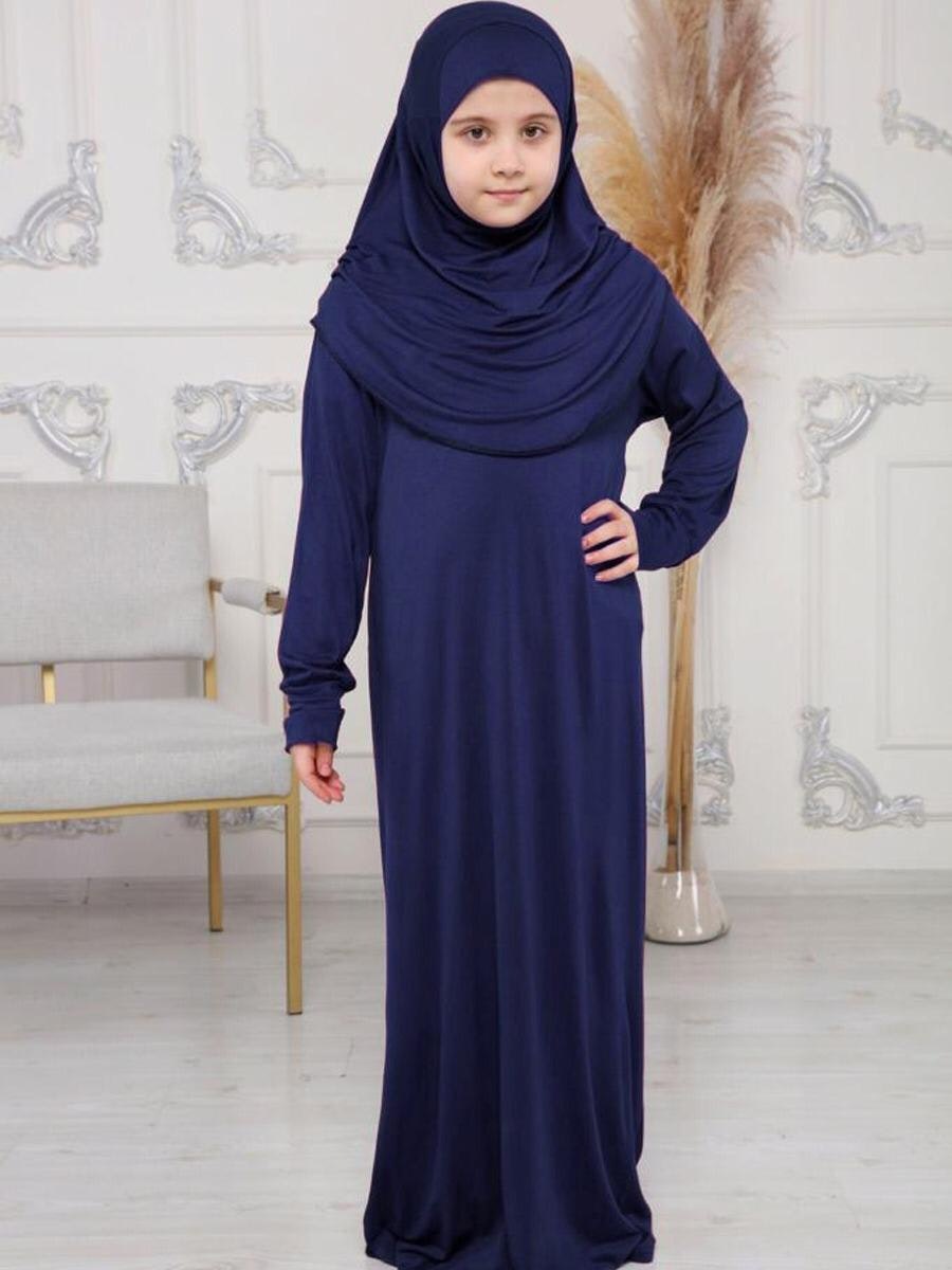 Nour abaya med hijab | Mörkblå