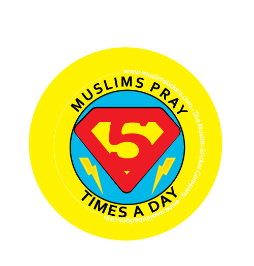 Muslims pray 5 times a day Knappnål