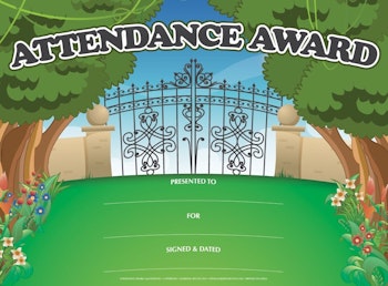 Attendance Award Certificate