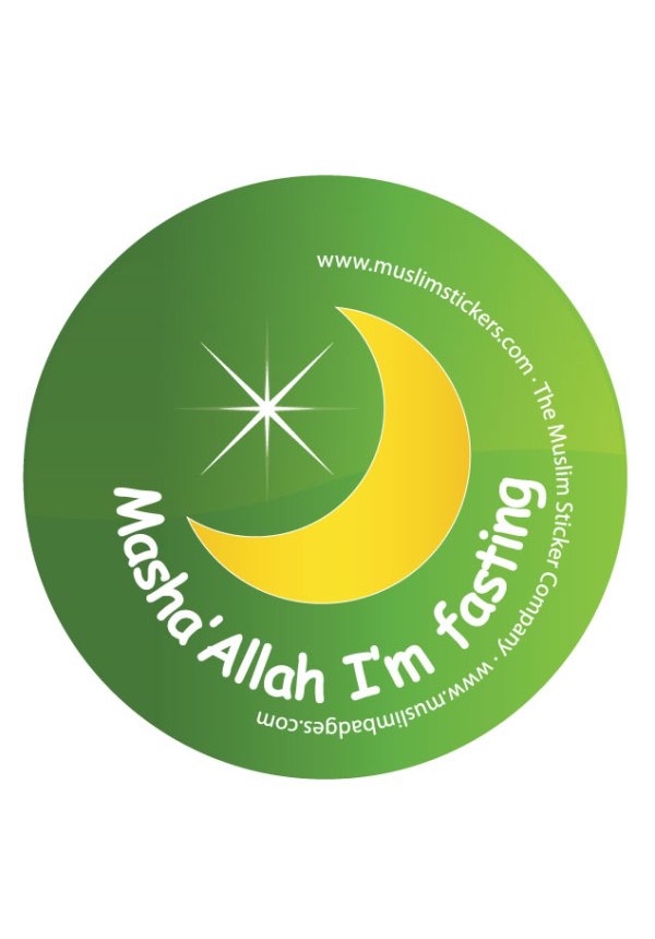 Mashallah I’m fasting Grön Knappnål
