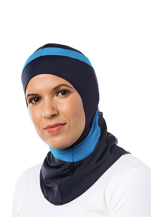 Swim Marinblå &amp; Aqua Sport Hijab