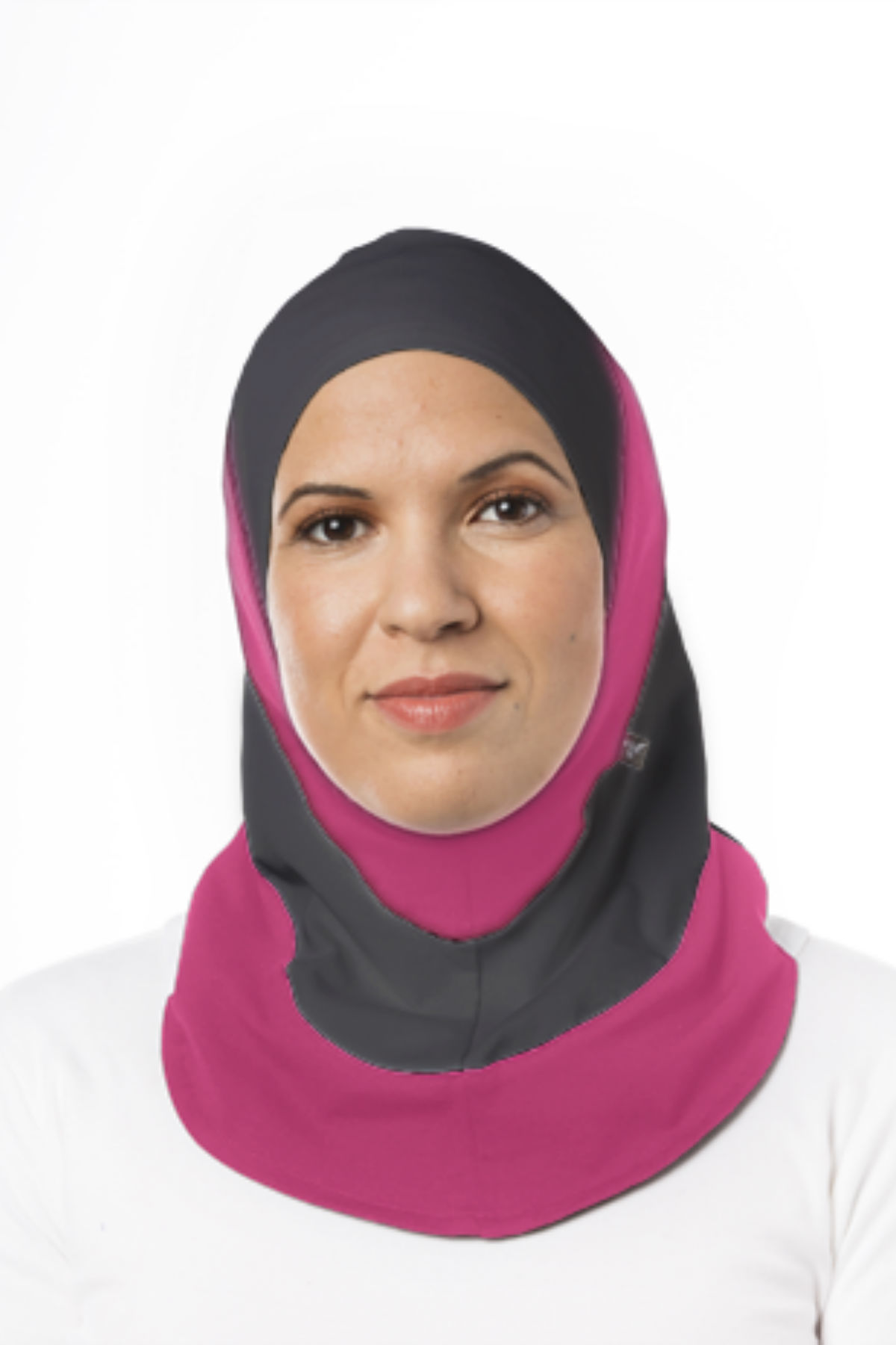 Fitness Sport Hijab Grå/Rosa