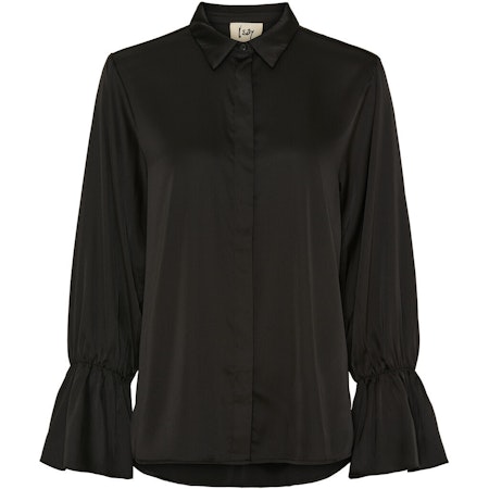 ISAY Steff Flounce Shirt, Svart