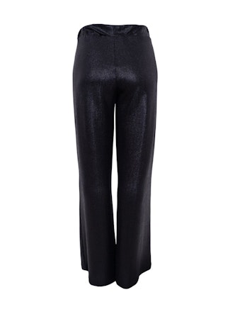 Black Color Glamy Glitter Bukser