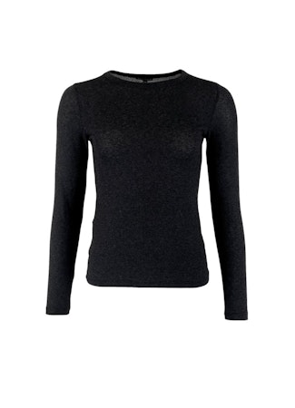 Black Color Faye Lurex Top, Svart