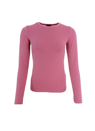 Black Color Faye Lurex Top, Rosa