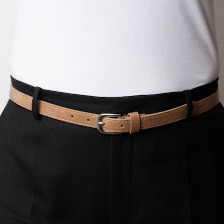 Smalt belte, beige