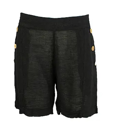 Boheme - Shorts m/ knapper Svart
