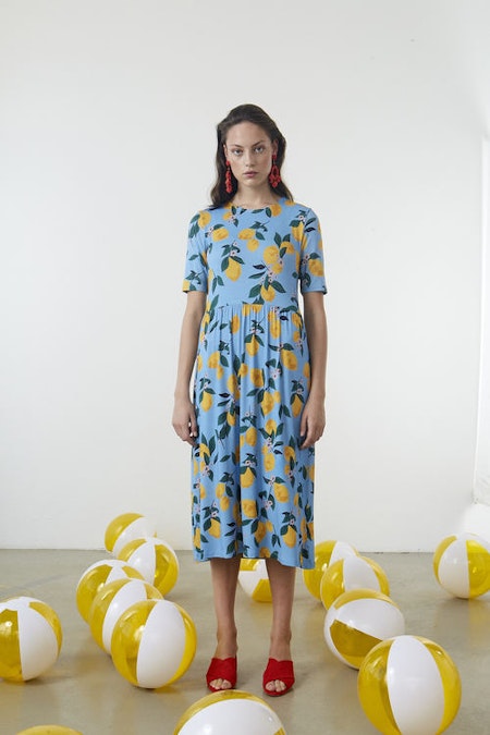 Owl Print Dress - Lemonade