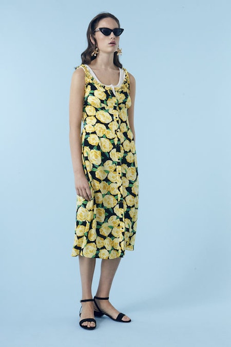 Oriental Print Dress - Flowerhead