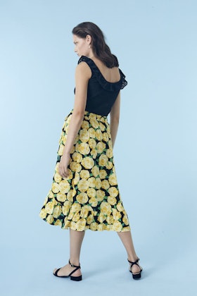 Oriental Print Skirt - Flowerhead
