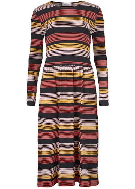 Ross Stripe Dress - Fire Stripe