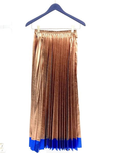 Judith Pleated Skirt - Gold