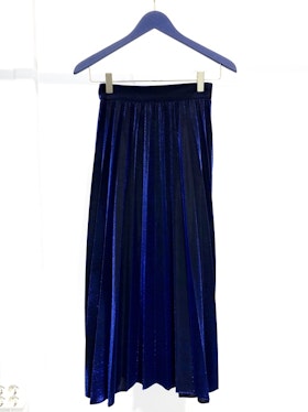 Mabel Pleated Skirt - Blue