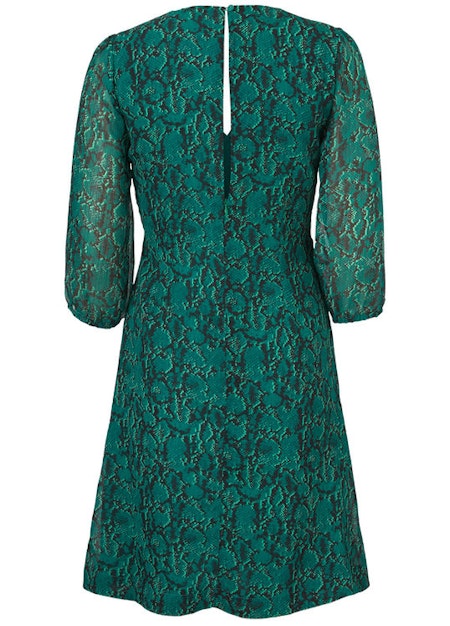 Sidsel Print Dress - Emerald Snake
