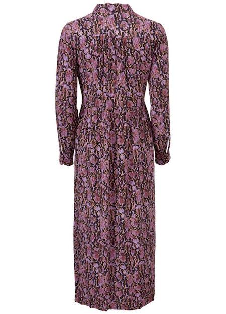 Solero Print Dress - Purple Snake