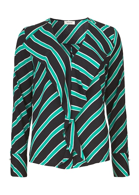 Monet Print Top - Candy Stripe