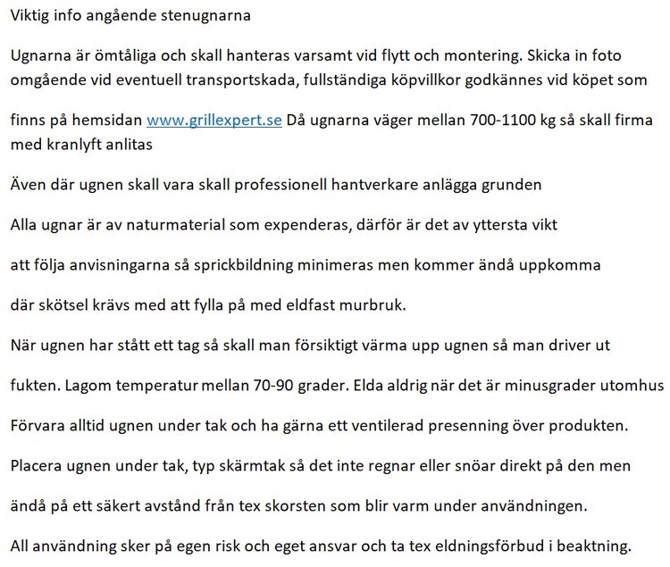 Pizzaugn med natursten 110 cm, nr 42 i lager i Sverige. Hämtrpis Farhult