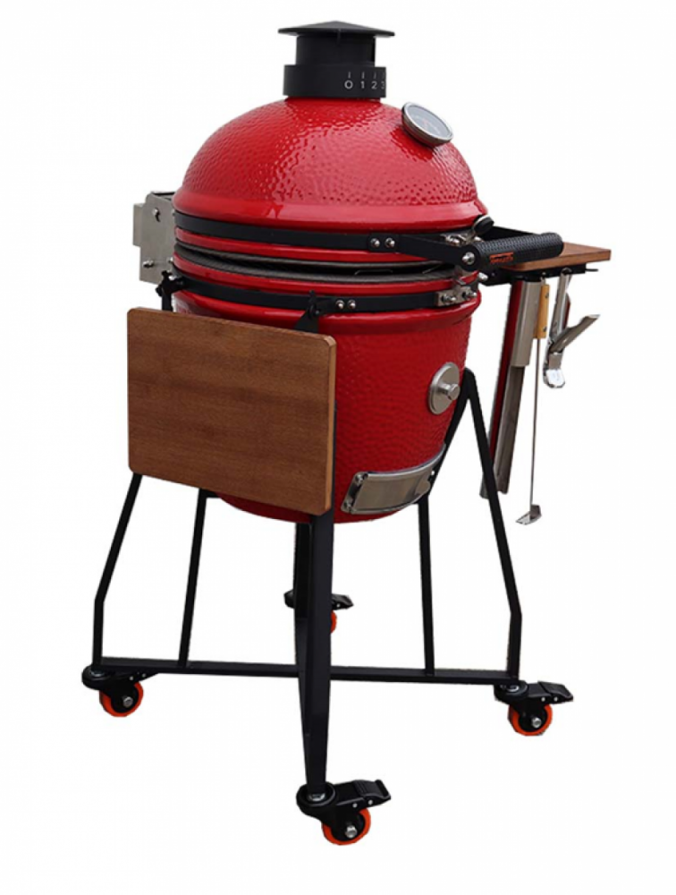 Röd Fornetto Kamado Lento Medium 18 inch, medium storlek