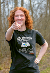 100% Återvunnen T-shirt Unisex Vuxen