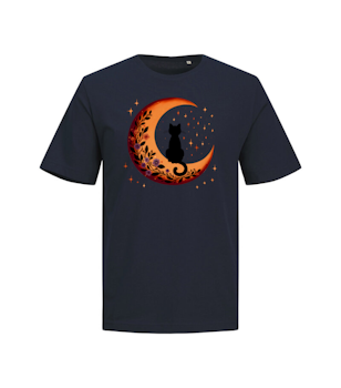 T-shirt  Unisex - Katt på månen