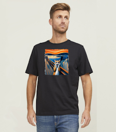 T-shirt  Unisex - Edvard Munch Scream Cat