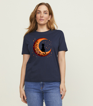 T-shirt  Dam - Katt på månen