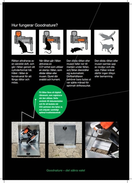 Goodnature a24 proffsfälla mot mus / rått. Ord 5490 slutsåld