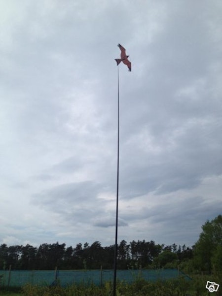 Fågelskrämma 8 meter med drake komplett 2 st