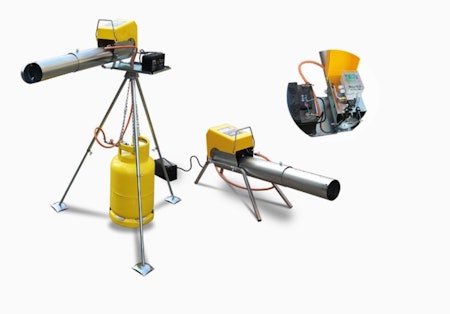 Fågelskrämma gaskanon elektronisk, med eller utan stativ.