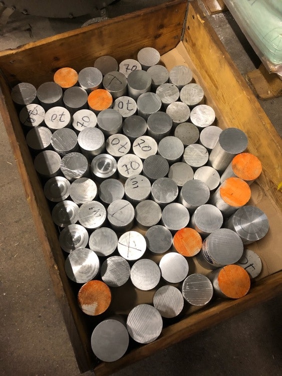 En pall full av aluminium! Ø70 & Ø80 (70kg!) Gratis frakt!