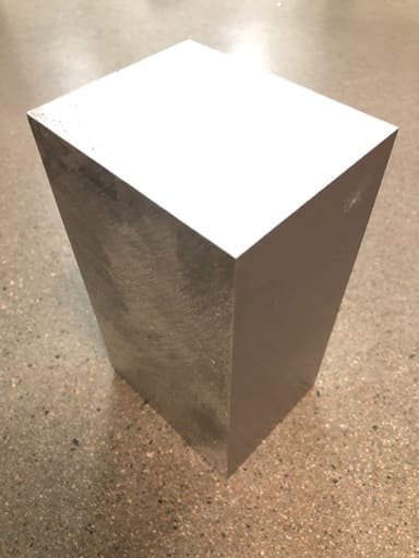 Sågad plåt, aluminium 100x80