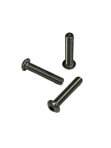 MK6S M8 A2 ISO 7380 Kullrig skalle