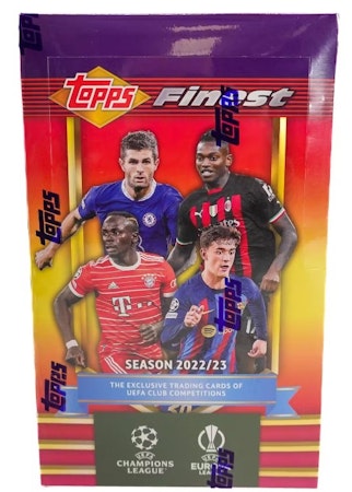 2022/23 Topps Finest Flashbacks UEFA Club Competitions Soccer Hobby Box