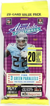 2021 Panini Absolute Football Jumbo Value Pack (Green Parallels!) (KABOOM!)