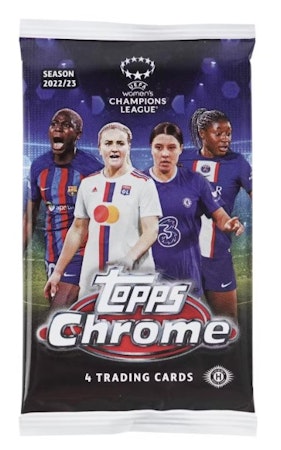 2022/23 Topps Chrome UEFA Womens Champions League Soccer Hobby Pack
