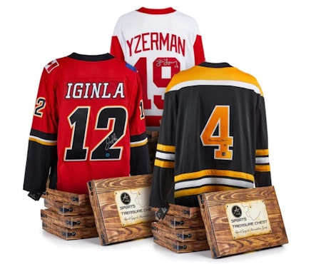 AJ Sports Legends of Hockey Autographed Jersey Treasure Chest