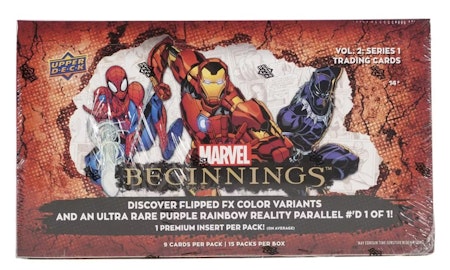 Upper Deck 2021 Marvel Beginnings Vol 2. Series 1 Hobby Box