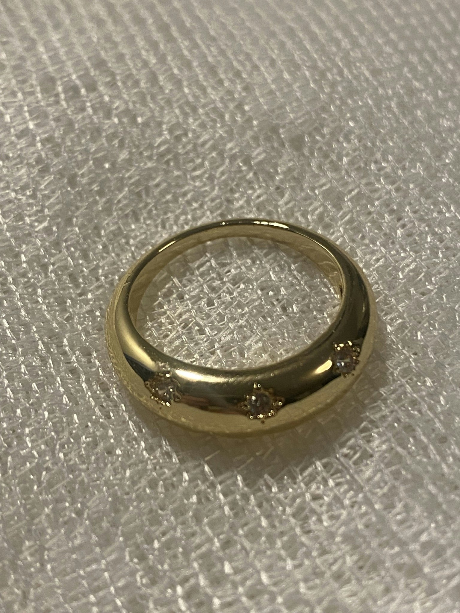 Diamant stjerne ring 17-19mm