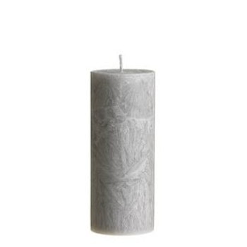 Blockljus ljusgrå 6x15 cm