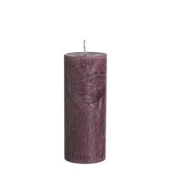 Blockljus mörklila 6x15 cm