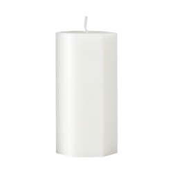 Spindelvävsljus vit 5x10 cm