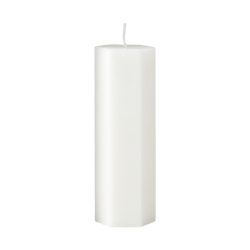 Spindelvävsljus vit 5x15 cm