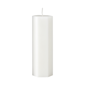 Spindelvävsljus vit 5x15 cm